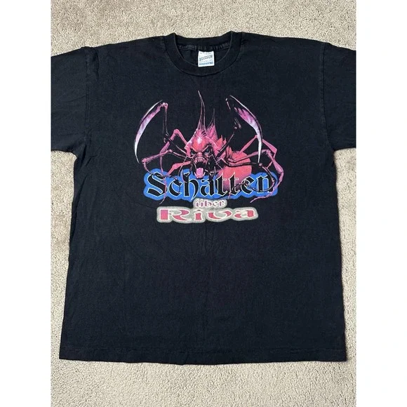 Rare Mens Tshirt 90s Screen Stars Sohatten Uber Riva Nordlandtrilogie, Size XL